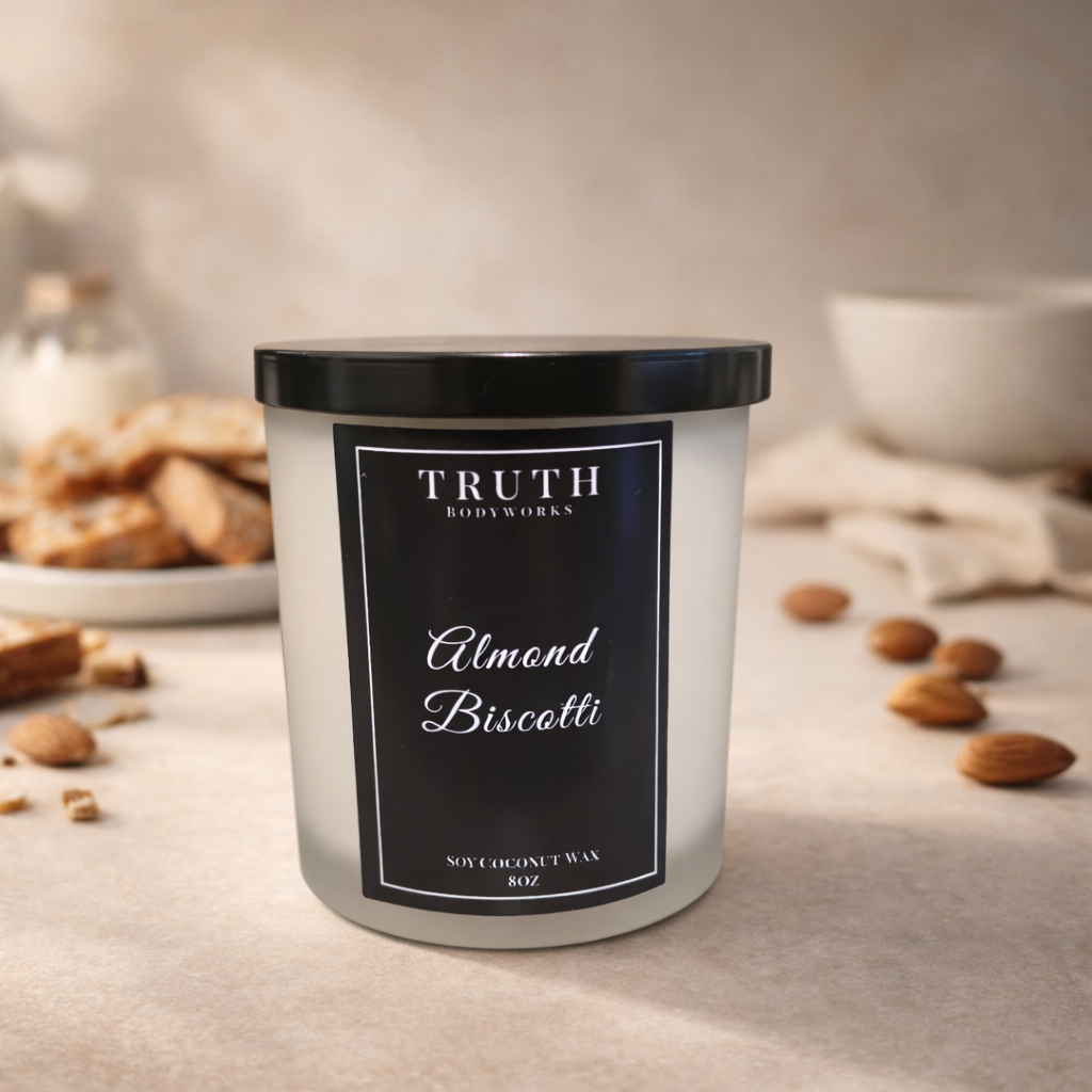 Almond Biscotti hand-poured coconut soy candle – Truth Bodyworks
