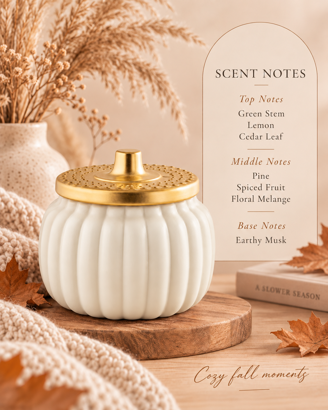 White Ceramic- Crisp Autumn Air